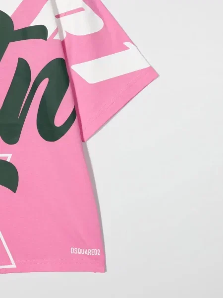 Dětské tričko Dsquared2 růžové