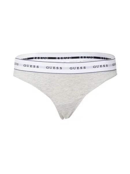 GUESS Tanga Carrie gri / negru alb