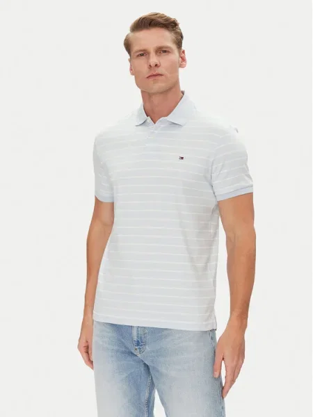 Tommy Hilfiger Tricou polo celest albastru