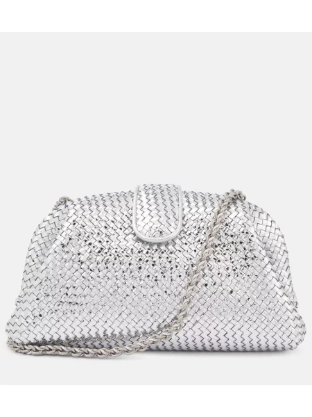 Usnjena pisemska torbica Bottega Veneta