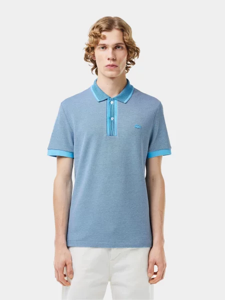 Поло Lacoste синій