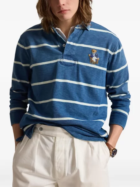 Șosete Polo Ralph Lauren cu broderie în carouri de flanelă verde