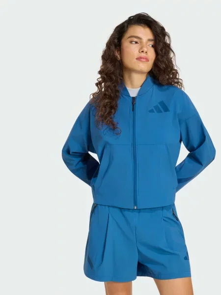 Бомбер adidas ZNE комбінований верх синій