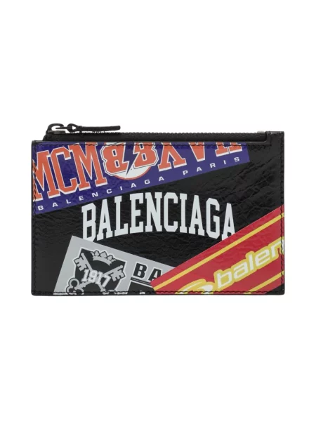 Długi portfel Balenciaga Cash skórzany