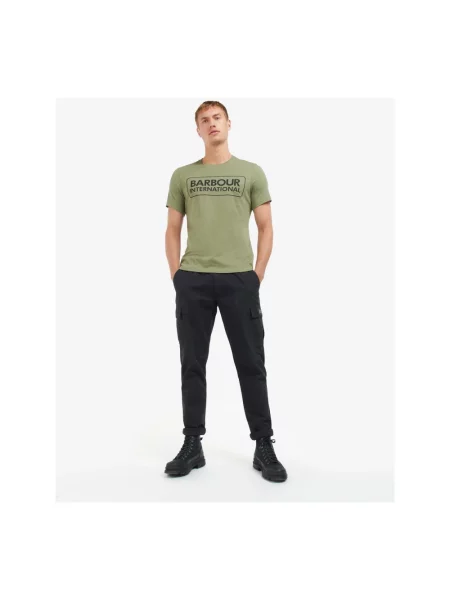Koszulka Barbour z logo zielona