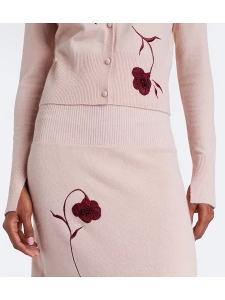 Cardigan Erdem cu model floral roz