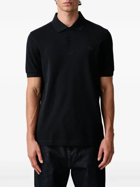 Polo majica Fred Perry s vezom crna