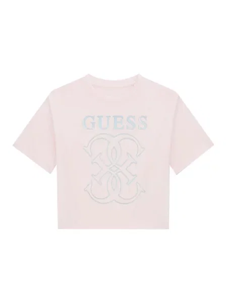 Guess T-Shirt Regular Fit ροζ