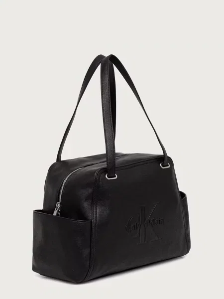 Kabelka Calvin Klein Pockets Monologo Tote čierna