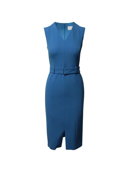 Rochie Boss cu decolteu în V de costum albastru