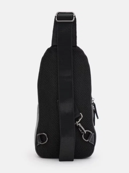 Кожаный повседневный рюкзак Borsa Leather черный