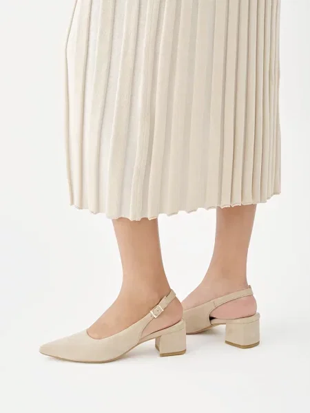 Vagabond Shoemakers nubuk körömcipő nyitott MARTA bézs