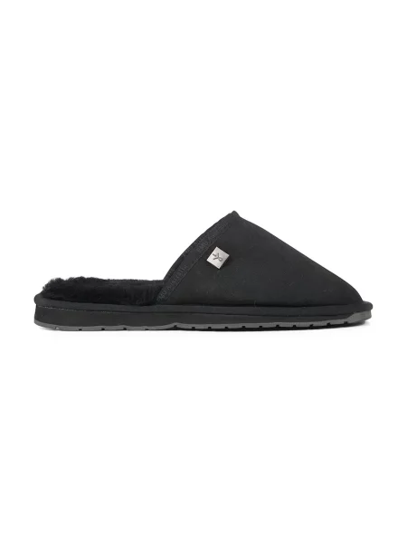 Emu Australia papuci de casă pentru bărbați din nubuck Platinum Yamba negru