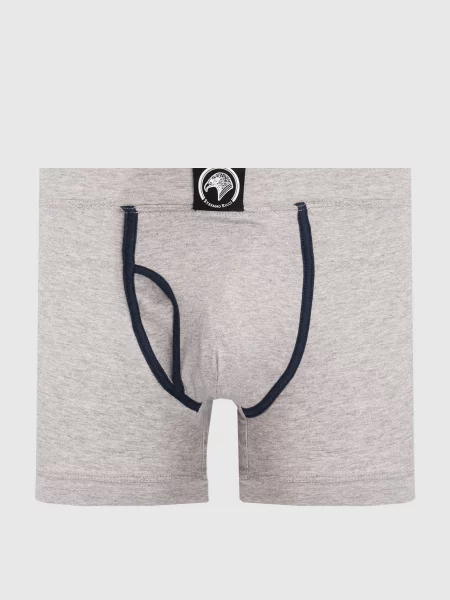 Меланжевые боксеры Stefano Ricci серые