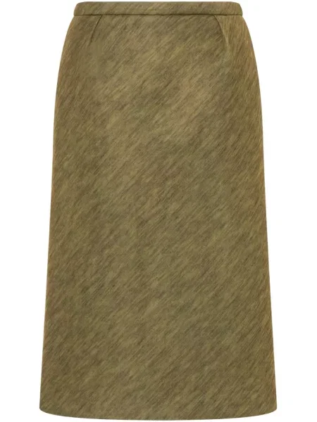 Fustă midi Philosophy Di Lorenzo Serafini până la genunchi verde