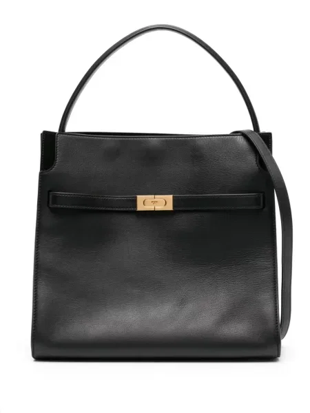 Geanta de piele Tory Burch din piele negru