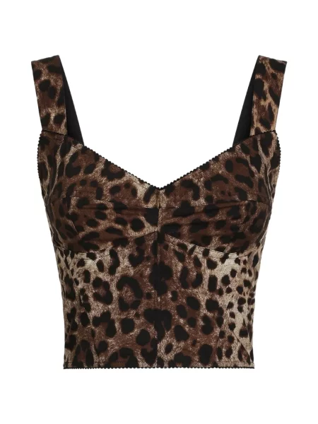 Top Dolce & Gabbana cu imagine din poplin