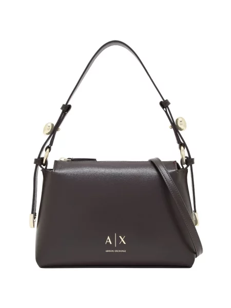 Crossbody kabelka Eax z ekologickej kože hnedá