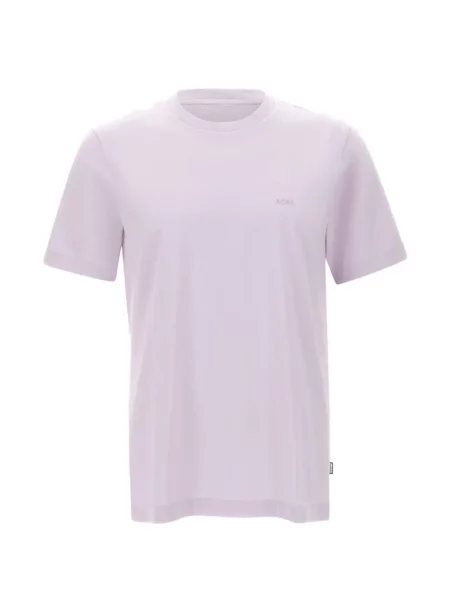Tricou Boss din jerseu cu autograf violet