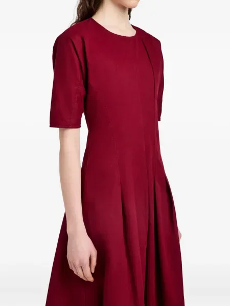 Πλισέ κοστούμι μίντι φόρεμα Proenza Schouler White Label με μήκος μέχρι το γόνατο λευκό