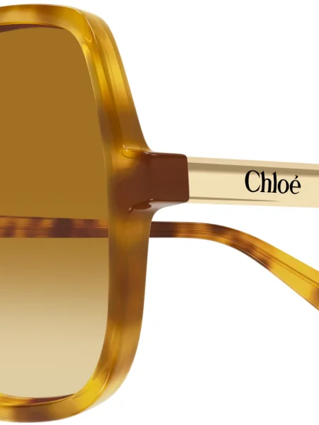 Saulės akiniai Chloé Eyewear ruda