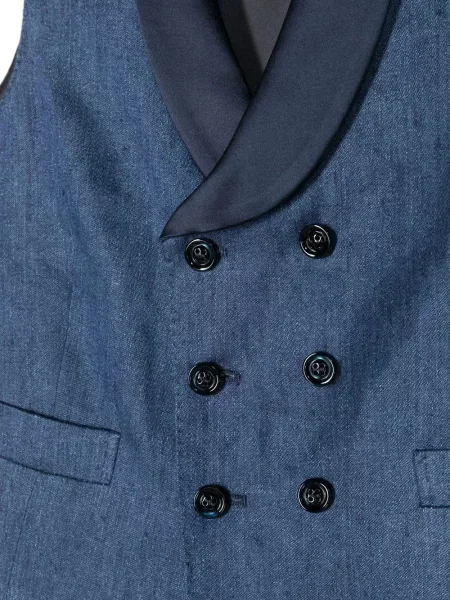 Kamizelka dziecięca Brunello Cucinelli niebieska