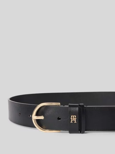 Z czystej skóry bydlęcej model ‘EFFORTLESS Tommy Hilfiger czarny