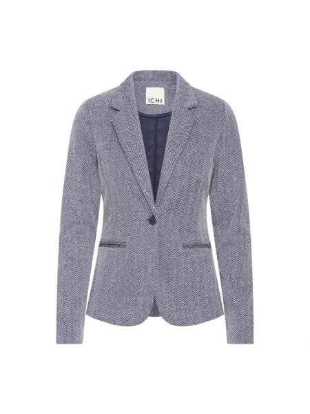 Marynarka Ichi żakardowa szara