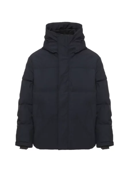Palton Canada Goose cu glugă albastru