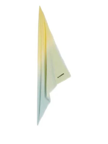 Fular Jil Sander cu gradient galben