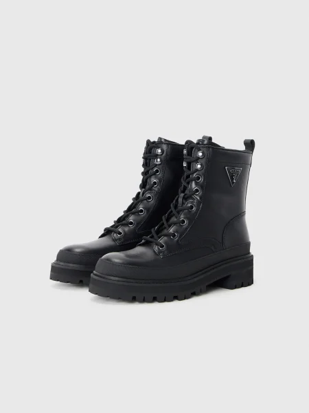 GUESS Ghete cu șireturi negru