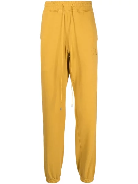 Pantaloni Rhude cu broderie galben