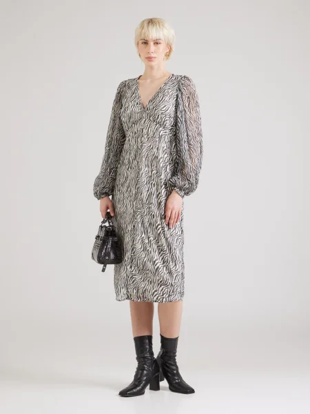 VERO MODA Obleka VMSmilla črna bela