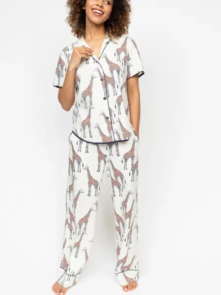 Піжама CYBERJAMMIES Georgina бавовна/модал білий