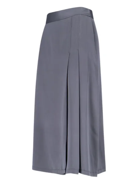 Fusta plisata Aspesi plisată lungă gri