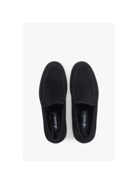 Лоферы Estro черные
