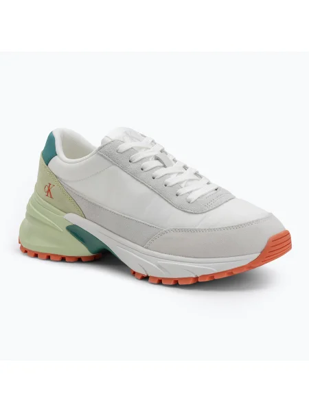 Calvin Klein férfi cipő Hike Runner Casual Ny-Su Bright White/Wild Green/Tigerilily. Méret: 45 EU fehér