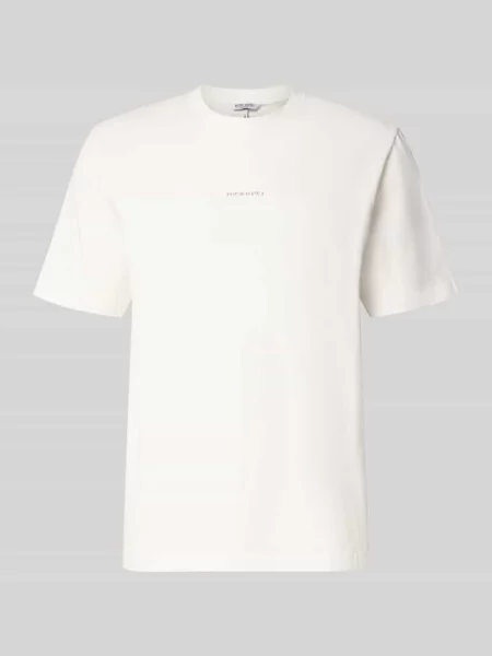 T-shirt o kroju relaxed fit z czystej bawełny z detal z logo Antony Morato biała