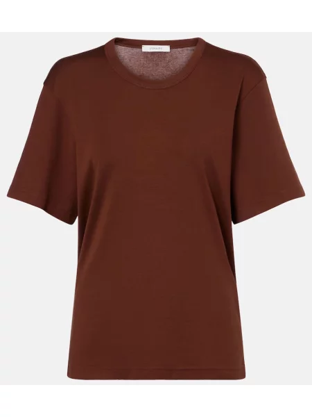 Tricou Lemaire din jerseu maro