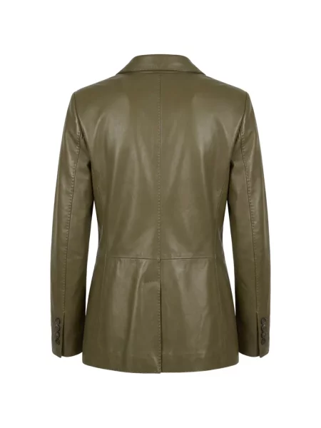 Sacou Tagliatore din piele verde