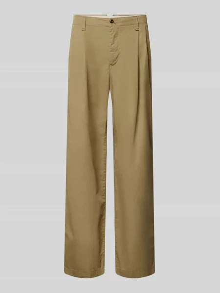 Spodnie o kroju loose fit z zakładkami w pasie Tommy Hilfiger