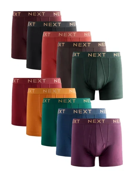 Next Boksarice rjava / zelena / rdeča črna