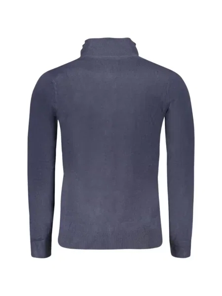 Pulover North Sails cu guler de stand-up albastru