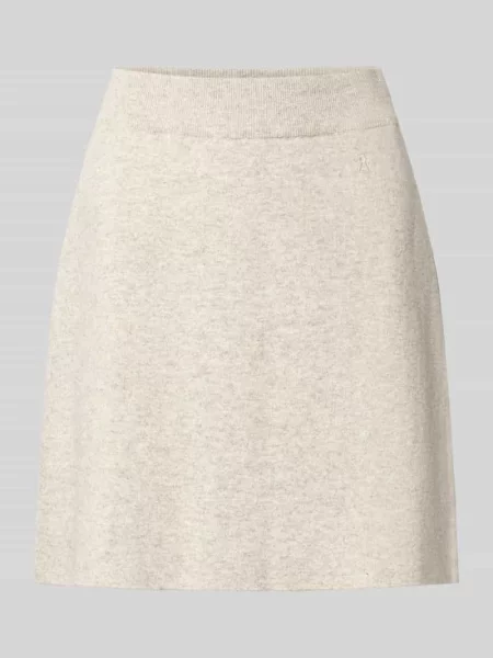 Spódnica mini o kroju slim fit z mieszanki bawełny Armedangels beżowa