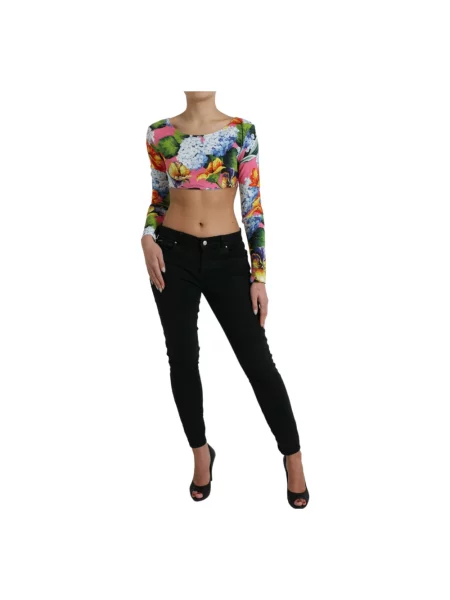 Top Dolce And Gabbana z nadrukiem koronkowy