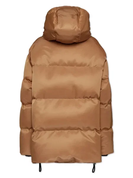 Płaszcz Dsquared2 z kapturem brązowy