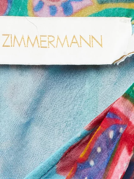 Gėlėtas raštuotas kombinezonas Zimmermann mėlyna