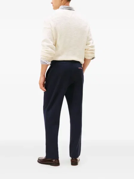 Pantaloni Tommy Hilfiger alergare cu cordon albastru