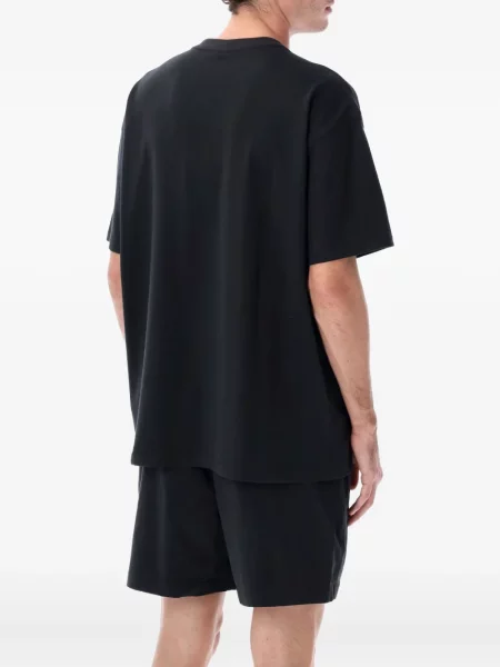 Sweter Nike zamszowy plisowany z nadrukiem brązowy