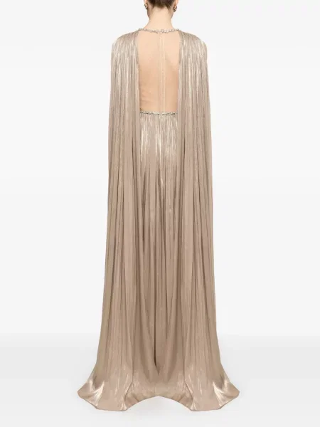 Rochie maxi Nissa din șifon de cristal